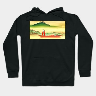 Fishing boat in Vietnam Hoodie